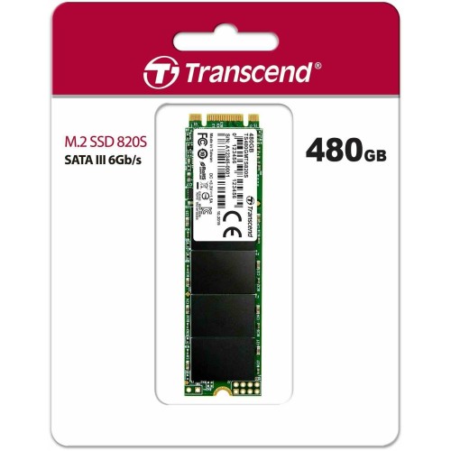 Твердотельный диск 480GB Transcend MTS820, 3D NAND, M.2, SATA III [R/W - 560/520 MB/s]